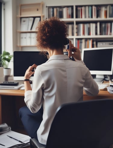 An interactive chatbot interface on a mobile device.