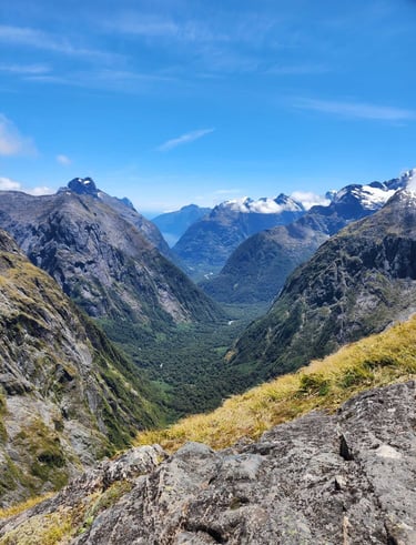 Las vistas desde Gertrude Saddle, uno de los mejores trekkings de Nueva Zelanda