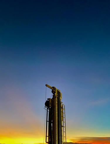 Torre de perforación Rotary, lugar donde HSE.IA implementó sus soluciones 