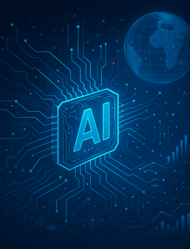 DigyAi team collaborating with AI technology interfaces, representing smart digital transformation