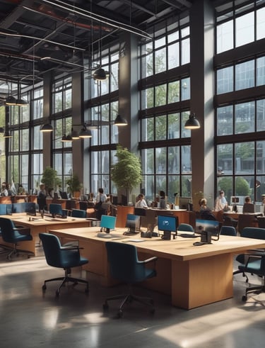 Stack of official documents and reports on a polished wooden desk.
