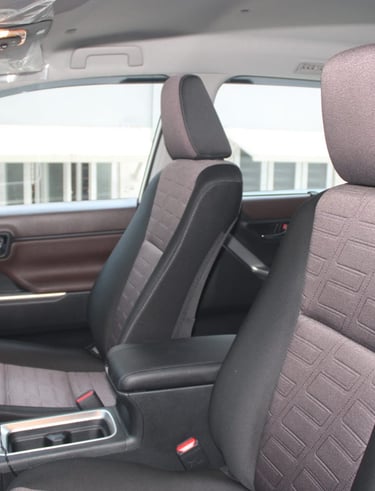 Spacious Car Interior – Comfortable Seating for Chennai Outstation Trips by Thangavelu Travels