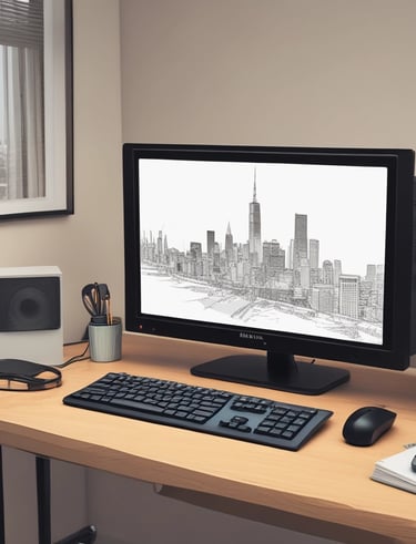 A mini-pc connecting with a monitor