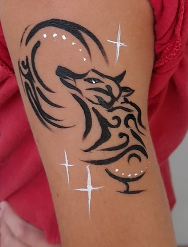 Body painting loup