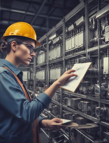 Team meeting discussing project plans with digital displays in background.