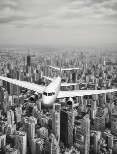Photo of a cargo plane taking off, representing air freight services.