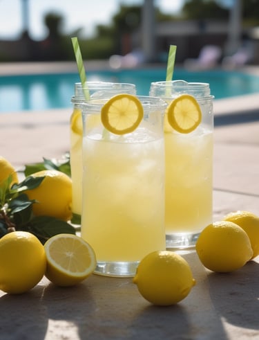 A hand is squeezing a fresh orange slice over a glass filled with orange juice. Next to the glass, there is a can of Sanpellegrino Aranciata on an orange surface. The background is in a warm yellow shade, creating a vibrant and refreshing atmosphere.