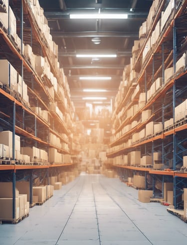 red and blue cargo containers