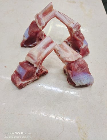 a piece of meat on a cutting board