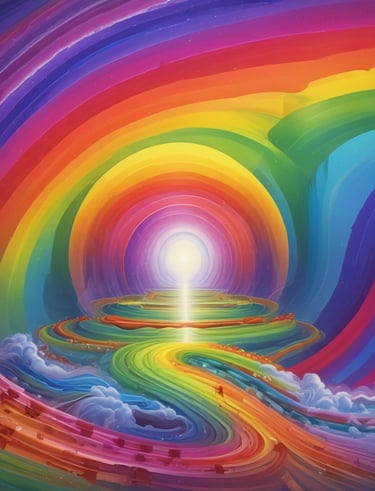 A person sits cross-legged on a wooden floor, surrounded by several singing bowls and a mallet. The person is dressed in brown leggings and a sleeveless top. The scene is bathed in dappled natural light, creating a serene and meditative atmosphere.