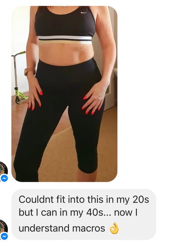 Weight loss result feedback