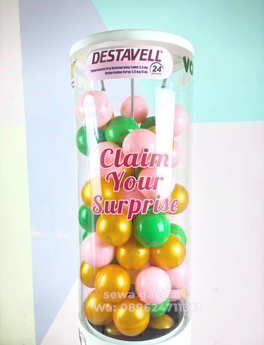 sewa mesin gachapon putih small malang