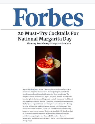 a magazine article about the national margarita day