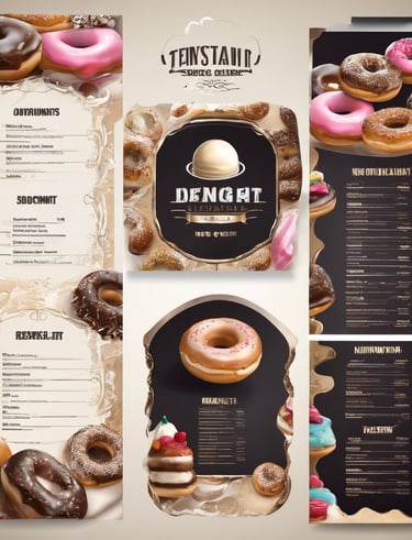 black and white menu list