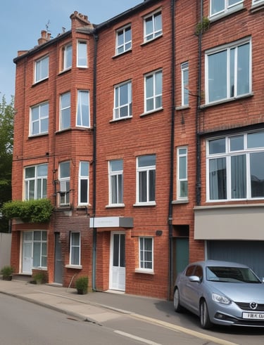 A vibrant clothing store with colorful garments neatly arranged.