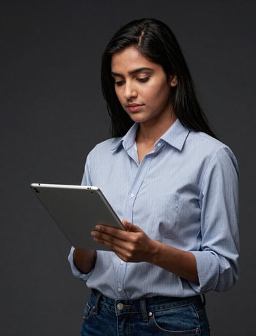 An image showing a high-tech office environment with screens displaying support workflows.