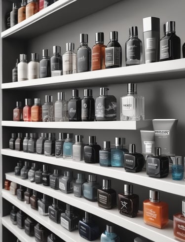 An influencer capturing content outdoors, showcasing a bold fragrance and fashion look.