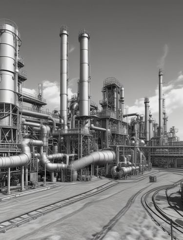 Industrial automation equipment installed in a high-tech manufacturing facility.