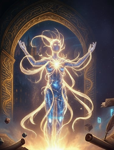The Voice - AI Gamemaster representation as an Ethereal character