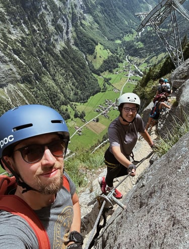 Alpinizmas via ferrata Šveicarijoje