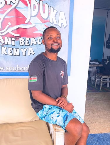 Scuba duka staff Salim Swaleh dive master and guide