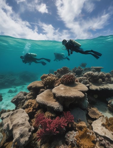 Buceo en arrecife de coral en Cozumel