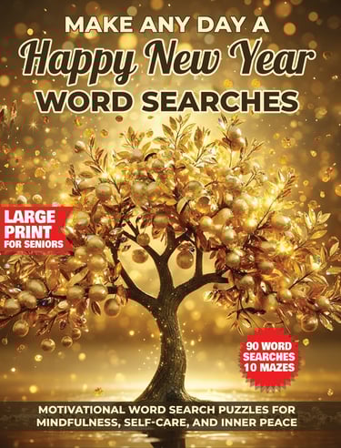 new year word search puzzles for seniors large print activity book liora onyx cover
