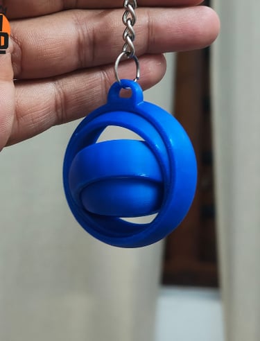 3d printed gyro keychain