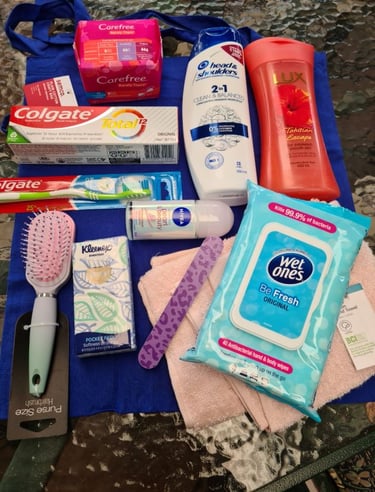 Dignity Packs for people in need were donated by RCQ in 2023.
