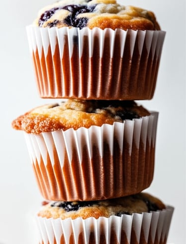 bakery style blueberry muffins