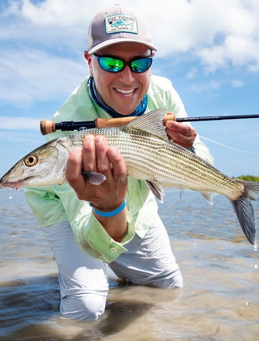 Fly fishing Cozumel