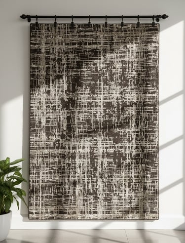 Custom bespoke handmade rugs crafted in Nepal –modern wall-hanging- Himalaya Carpet Industries