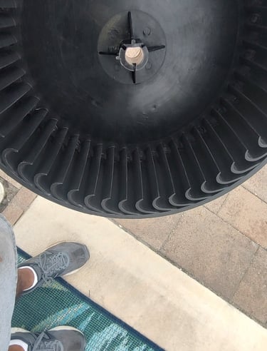 After - Air Conditioner Evaporator Motor Wheel