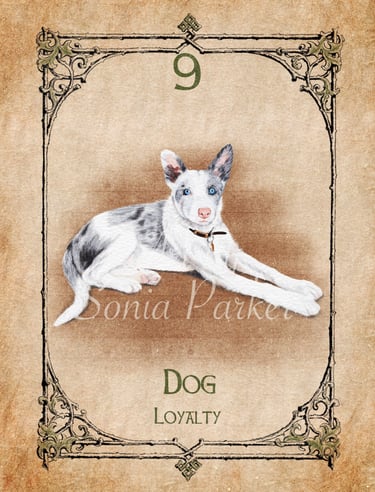Dog, a card from the animal spirit oracle deck
