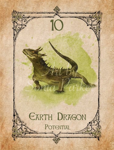 Earth dragon, a card from the animal spirit oracle deck
