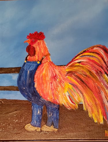Rooster (painting) Kylee Nicole Smith