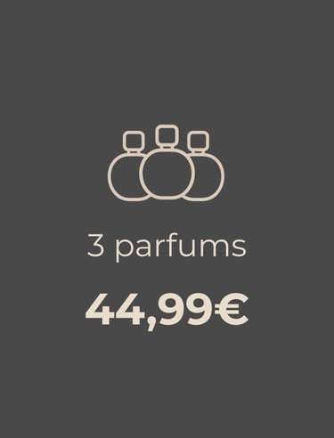 3 parfums 44.99€