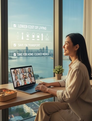 Workers being based in Johor has become more viable as companies are allowing their employees to work from home