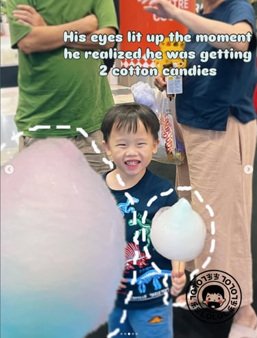 Cotton candy cart corporate event