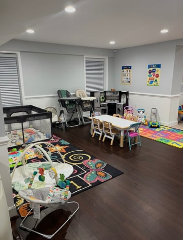 Daycare room with dining area