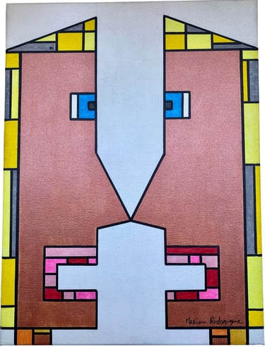 Toile tableau lampe Ligne couleurs maxime Risbourque