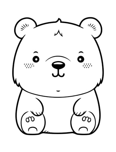 coloriage petit ourson 