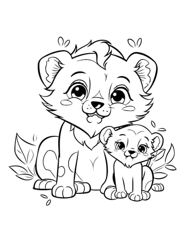coloriage maman et bébé