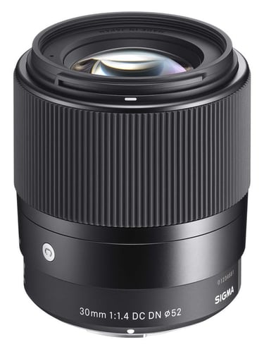a Sigma 30mm f1.4 lens for Sony e-mount