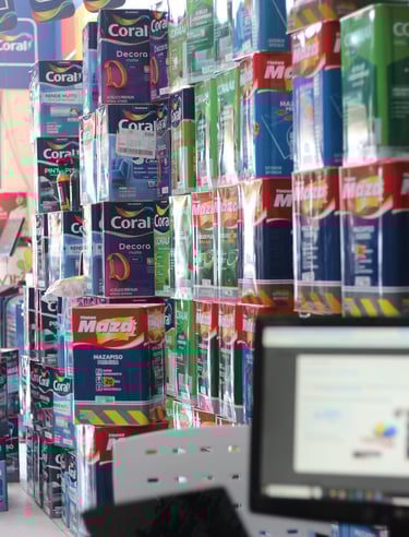 Interior Loja Vitória Tintas Vassouras