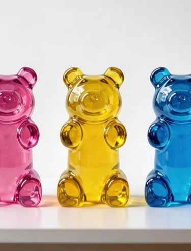 Figuras de oso gigantes de gominola