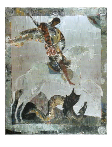 icono de natalia kirillova sanjorge y el dragón