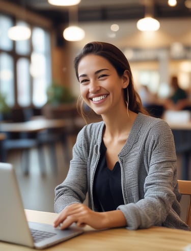 woman sitting on bed