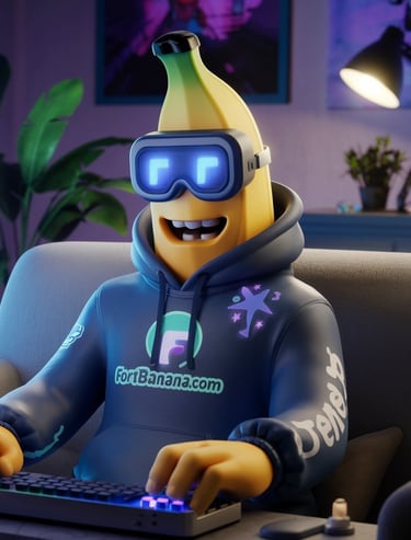 a banana bananafruit wearing a helmet and goggles
