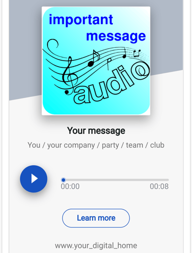 anwendung wiederverwendbarer qr-code fuer AUDIO marketing kampagne